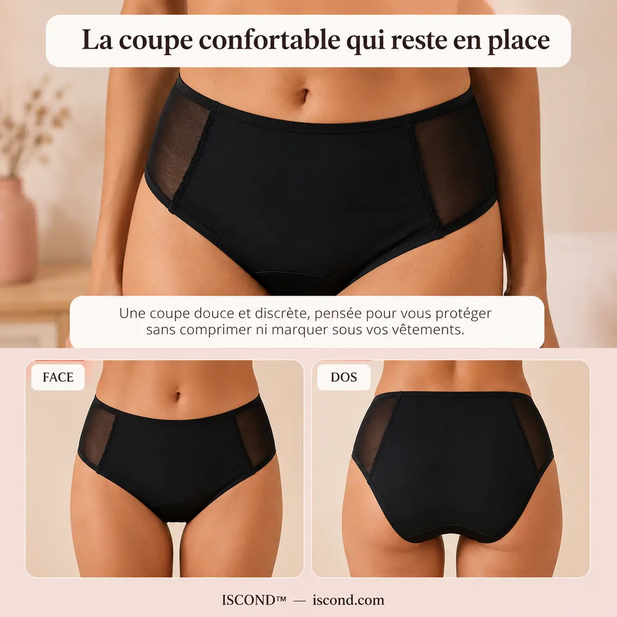 ISCOND™ – Slip Menstruel Anti-Fuite jusqu'à 12h